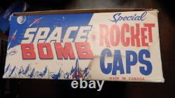Vintage Original Space Bomb Special Rocket Caps Box 47 out of 48 Packs With Box
