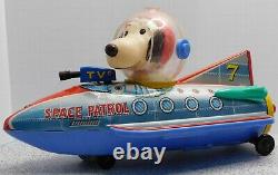 Vintage Peanuts Snoopy Astronaut Space Patrol Excellent Working Condition Rare