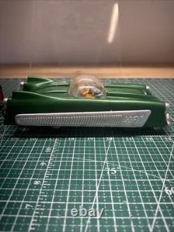 Vintage Plastic Electronic X-91 Green Space Car Battery Operated NOT WORKING