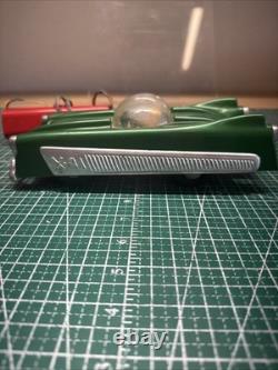 Vintage Plastic Electronic X-91 Green Space Car Battery Operated NOT WORKING