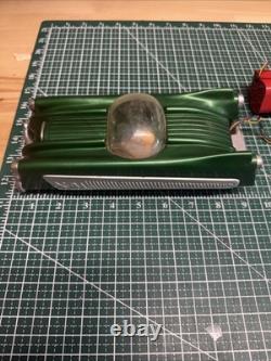 Vintage Plastic Electronic X-91 Green Space Car Battery Operated NOT WORKING