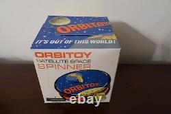 Vintage RARE Orbitoy Space Satellite Space Spinner Toy Metal New in Box