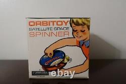 Vintage RARE Orbitoy Space Satellite Space Spinner Toy Metal New in Box