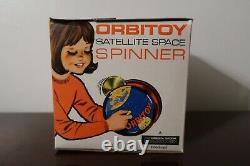 Vintage RARE Orbitoy Space Satellite Space Spinner Toy Metal New in Box