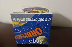 Vintage RARE Orbitoy Space Satellite Space Spinner Toy Metal New in Box