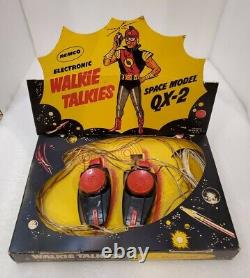 Vintage REMCO 2 WAY WALKIE TALKIES SPACE MODEL QX-2- around 1950'S RARE