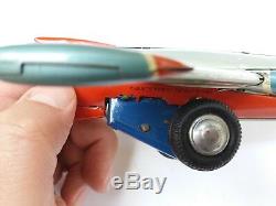 Vintage Rare China Friction Tin Toy Space Universe Rocket Express 240 / 030