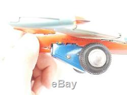 Vintage Rare China Friction Tin Toy Space Universe Rocket Express 240 / 030