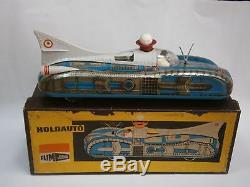 Vintage Rare First Hungary Space Toy Rocket Car Holdauto + Box