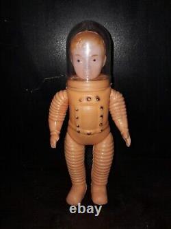 Vintage Rare Lot 1960s Astronanaut Space Men Blow Mold 5 Figure Set