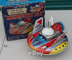 Vintage Rare Mego Yonezawa Mercury X-1 Battery Operated Space Ship Saucer Toy