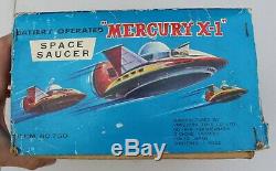 Vintage Rare Mego Yonezawa Mercury X-1 Battery Operated Space Ship Saucer Toy