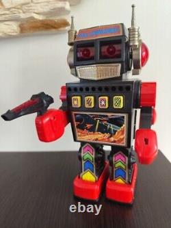 Vintage Rare Old Space Commander Robot Battery Operated