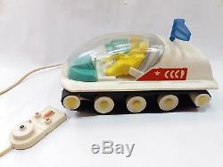 Vintage Rare Soviet Ussr Plastic Space Toy Mars Moonrover Battery Oper