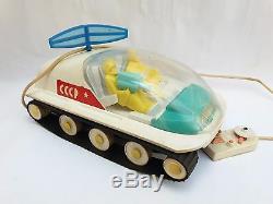 Vintage Rare Soviet Ussr Plastic Space Toy Mars Moonrover Battery Oper