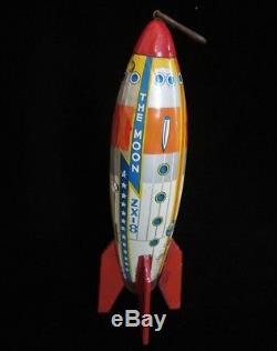 Vintage Rare Space Toy Rocket The Moon ZX-8 SAN Japan
