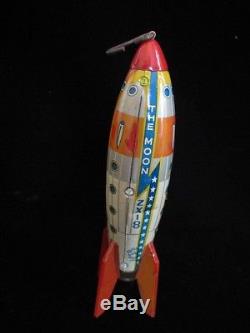 Vintage Rare Space Toy Rocket The Moon ZX-8 SAN Japan