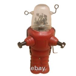 Vintage Rare Tin Robot Toy Space Trooper & Moon Explorer Set of 2, Good Used
