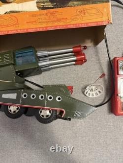 Vintage Rare Tin Toy Remote Control X-10 Pom Pom Space Tank S&E Rosko Japan Box