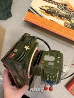 Vintage Rare Tin Toy Remote Control X-10 Pom Pom Space Tank S&E Rosko Japan Box