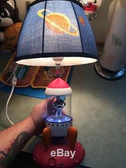 Vintage Rare Toy Story Buzz Lightyear Space Cadet Light Up Rocket Lamp Working