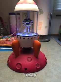 Vintage Rare Toy Story Buzz Lightyear Space Cadet Light Up Rocket Lamp Working