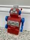 Vintage Red/Blue Aoki Cragstan Shaking Robot Wind-Up Space Toy Japan Mechanical