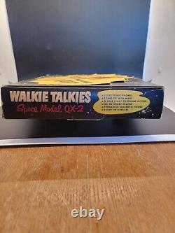 Vintage Remco Electronic Walkie Talkies Space Model QX-2 in original Box