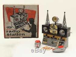 Vintage Remco Space age electronic Radio station toy in original box 1954 USA