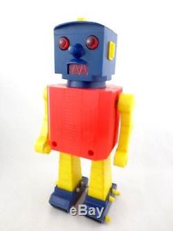 Vintage Robbie Robot Walking Space Toy Mortoys 1970s Plastic Boxed Working Rare