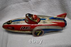 Vintage Rocket Friction Toy all original not a repro. MF- 742 made in China 507