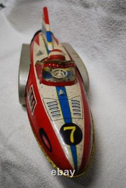 Vintage Rocket Friction Toy all original not a repro. MF- 742 made in China 507