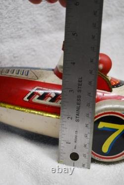 Vintage Rocket Friction Toy all original not a repro. MF- 742 made in China 507