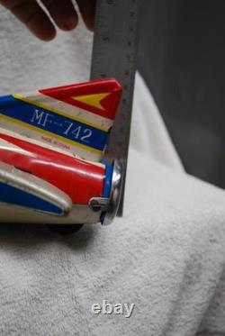 Vintage Rocket Friction Toy all original not a repro. MF- 742 made in China 507