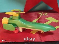 Vintage Rocket Space Toy Futuristic Utopian Model Conception Plastic Soviet Era