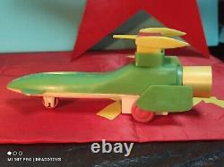 Vintage Rocket Space Toy Futuristic Utopian Model Conception Plastic Soviet Era