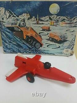 Vintage Rocket Space Toy Futuristic Utopian Model Conception Plastic Soviet Era