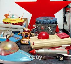 Vintage Rocket Space Toy Futuristic Utopian Model Conception Plastic Soviet Era