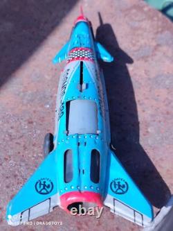 Vintage Rocket Toy Space Traveler Agatex Romania Cosmos 189 Friction Powered