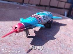 Vintage Rocket Toy Space Traveler Agatex Romania Cosmos 189 Friction Powered