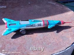 Vintage Rocket Toy Space Traveler Agatex Romania Cosmos 189 Friction Powered Vintage Rocket Toy Space Traveler Agatex Romania Cosmos 189 Friction Powered