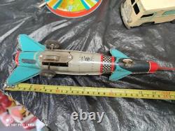 Vintage Rocket Toy Space Traveler Agatex Romania Cosmos 189 Friction Powered