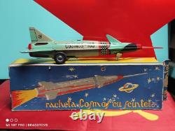 Vintage Rocket Toy Space Traveler Agatex Romania Cosmos 189 Friction Powered