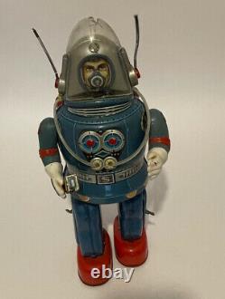 Vintage Rosko Nomura Astronaut Tin Toy Japan Space Robot Spaceman