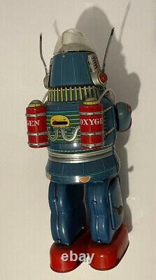 Vintage Rosko Nomura Astronaut Tin Toy Japan Space Robot Spaceman