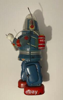 Vintage Rosko Nomura Astronaut Tin Toy Japan Space Robot Spaceman