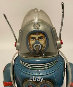Vintage Rosko Nomura Astronaut Tin Toy Japan Space Robot Spaceman