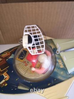 Vintage SPACE RECONNAISSANCE BOAT Ship 12 Tin B/O Toy MIB Made in China ME 769