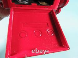 Vintage SPACE WALK MAN ME 100 Robot 12 Tin Toy Figure RED with Box Does NOT Power