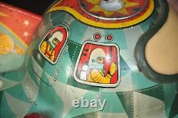 Vintage Satellite X 107 Space MT Trademark Battery Litho Tin Toy, Japan